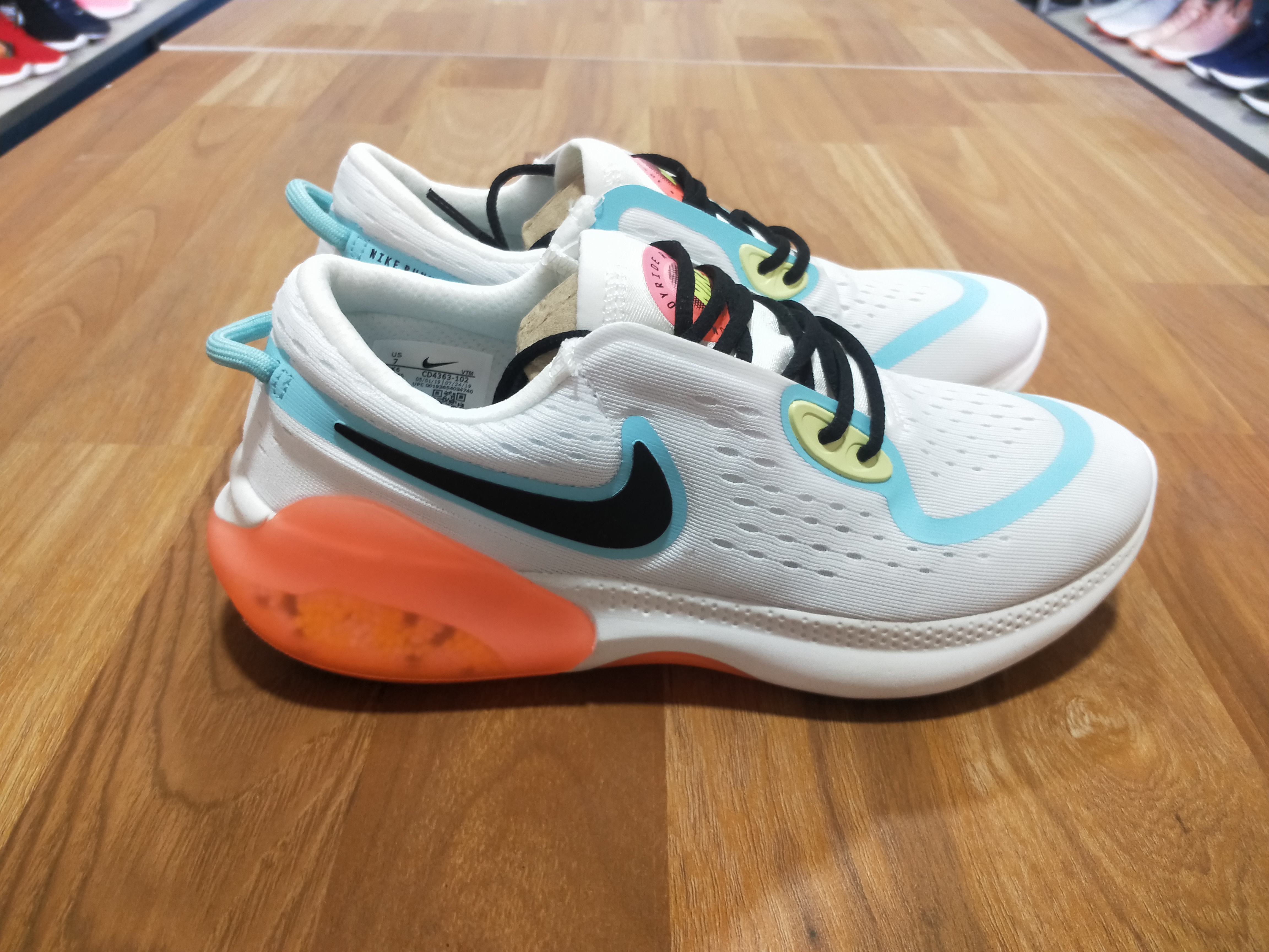 2020 Nike Joyride Run FK White Jade Black Orange Running Shoes